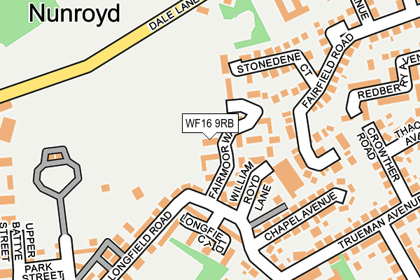 WF16 9RB map - OS OpenMap – Local (Ordnance Survey) WF16 9RB map - OS OpenMap – Local (Ordnance Survey)