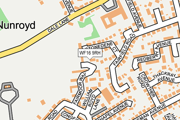 WF16 9RH map - OS OpenMap – Local (Ordnance Survey) WF16 9RH map - OS OpenMap – Local (Ordnance Survey)