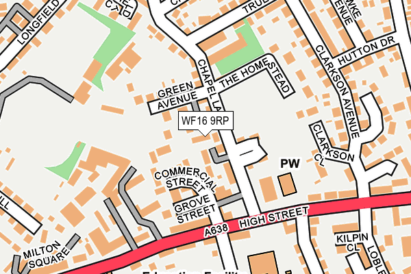 WF16 9RP map - OS OpenMap – Local (Ordnance Survey) WF16 9RP map - OS OpenMap – Local (Ordnance Survey)