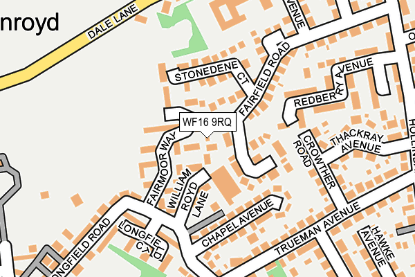 WF16 9RQ map - OS OpenMap – Local (Ordnance Survey) WF16 9RQ map - OS OpenMap – Local (Ordnance Survey)