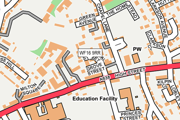 WF16 9RR map - OS OpenMap – Local (Ordnance Survey) WF16 9RR map - OS OpenMap – Local (Ordnance Survey)