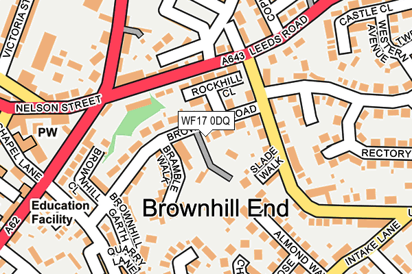 WF17 0DQ map - OS OpenMap – Local (Ordnance Survey) WF17 0DQ map - OS OpenMap – Local (Ordnance Survey)