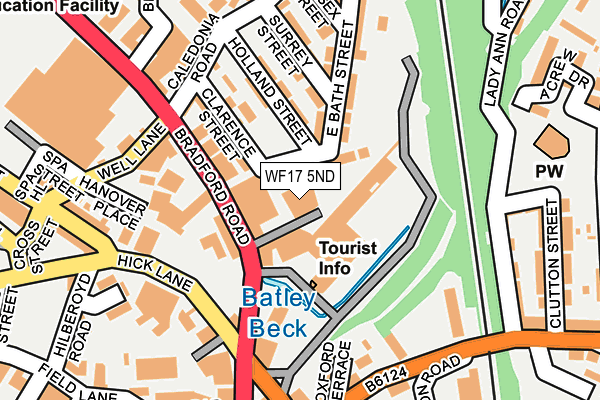 WF17 5ND map - OS OpenMap – Local (Ordnance Survey) WF17 5ND map - OS OpenMap – Local (Ordnance Survey)
