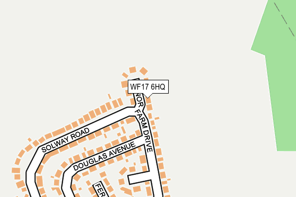 WF17 6HQ map - OS OpenMap – Local (Ordnance Survey) WF17 6HQ map - OS OpenMap – Local (Ordnance Survey)
