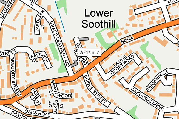 WF17 6LZ map - OS OpenMap – Local (Ordnance Survey) WF17 6LZ map - OS OpenMap – Local (Ordnance Survey)