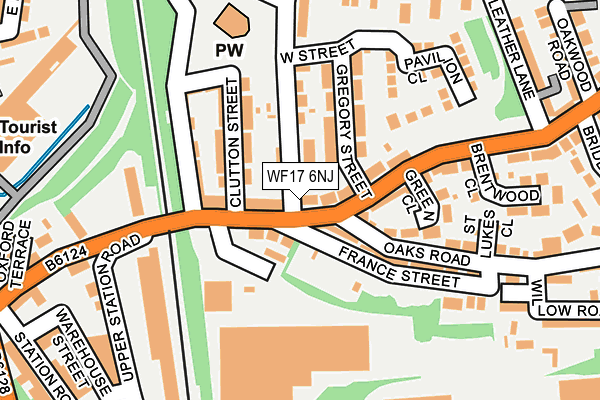 WF17 6NJ map - OS OpenMap – Local (Ordnance Survey) WF17 6NJ map - OS OpenMap – Local (Ordnance Survey)