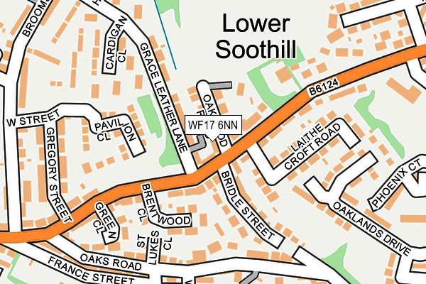 WF17 6NN map - OS OpenMap – Local (Ordnance Survey) WF17 6NN map - OS OpenMap – Local (Ordnance Survey)