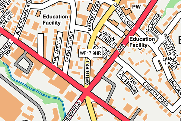 WF17 9HR map - OS OpenMap – Local (Ordnance Survey) WF17 9HR map - OS OpenMap – Local (Ordnance Survey)
