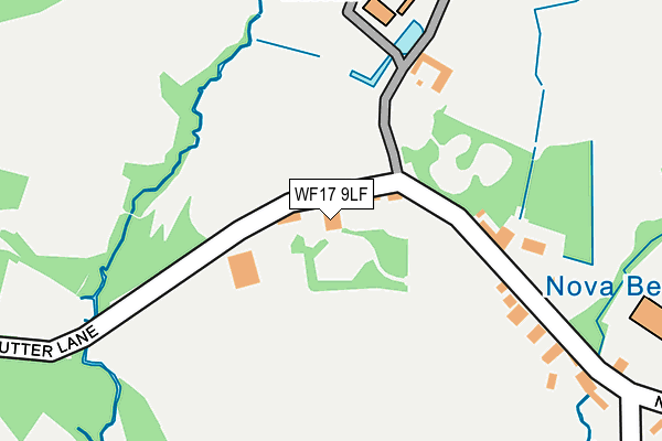 WF17 9LF map - OS OpenMap – Local (Ordnance Survey) WF17 9LF map - OS OpenMap – Local (Ordnance Survey)