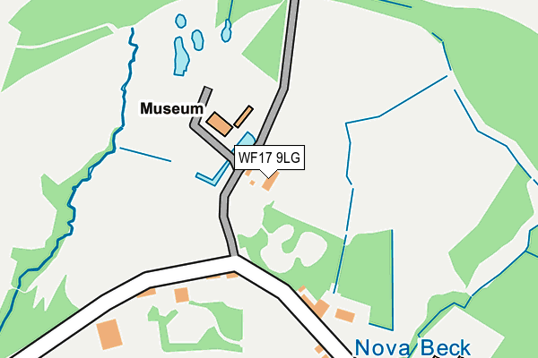 WF17 9LG map - OS OpenMap – Local (Ordnance Survey) WF17 9LG map - OS OpenMap – Local (Ordnance Survey)