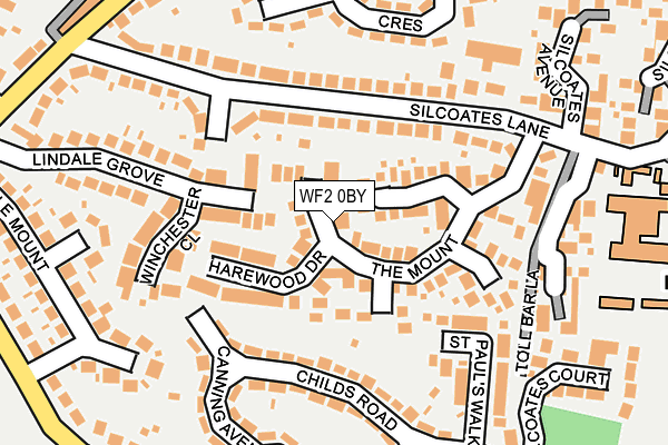 WF2 0BY map - OS OpenMap – Local (Ordnance Survey) WF2 0BY map - OS OpenMap – Local (Ordnance Survey)