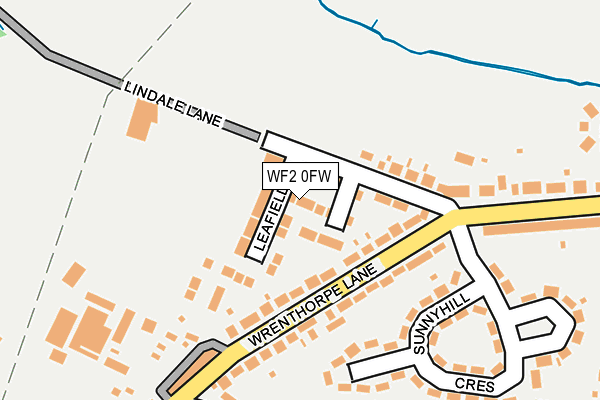 WF2 0FW map - OS OpenMap – Local (Ordnance Survey) WF2 0FW map - OS OpenMap – Local (Ordnance Survey)
