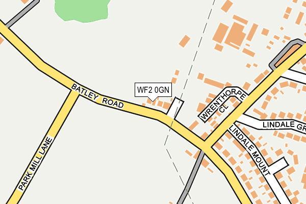 WF2 0GN map - OS OpenMap – Local (Ordnance Survey) WF2 0GN map - OS OpenMap – Local (Ordnance Survey)