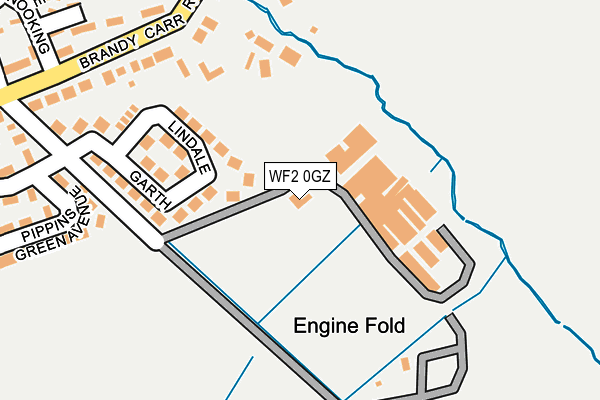 WF2 0GZ map - OS OpenMap – Local (Ordnance Survey) WF2 0GZ map - OS OpenMap – Local (Ordnance Survey)