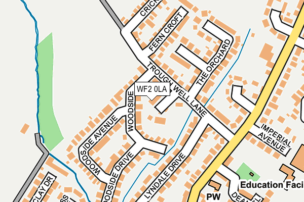 WF2 0LA map - OS OpenMap – Local (Ordnance Survey) WF2 0LA map - OS OpenMap – Local (Ordnance Survey)