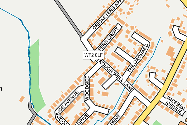 WF2 0LF map - OS OpenMap – Local (Ordnance Survey) WF2 0LF map - OS OpenMap – Local (Ordnance Survey)