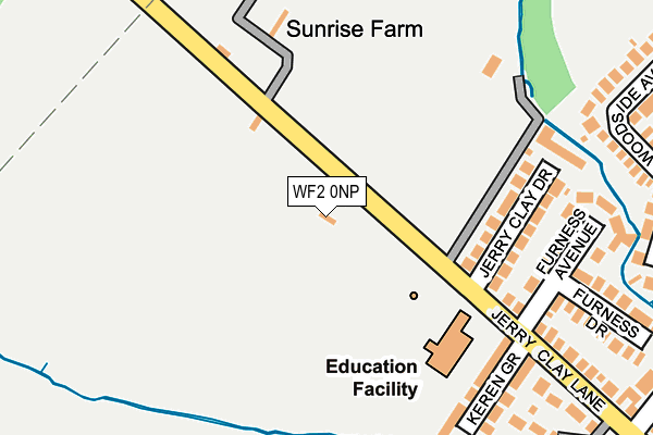 WF2 0NP map - OS OpenMap – Local (Ordnance Survey) WF2 0NP map - OS OpenMap – Local (Ordnance Survey)