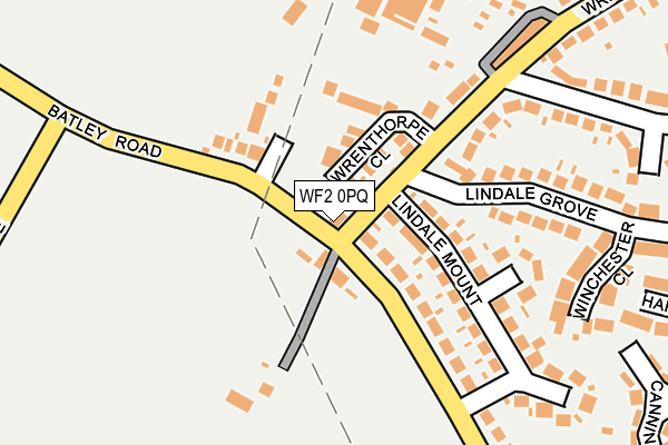 WF2 0PQ map - OS OpenMap – Local (Ordnance Survey) WF2 0PQ map - OS OpenMap – Local (Ordnance Survey)