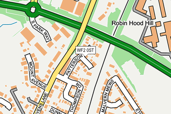 WF2 0ST map - OS OpenMap – Local (Ordnance Survey) WF2 0ST map - OS OpenMap – Local (Ordnance Survey)