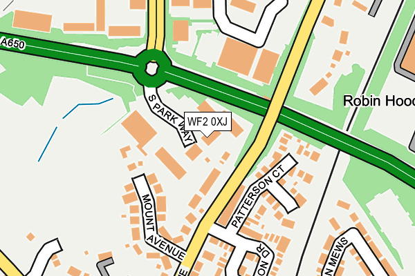 WF2 0XJ map - OS OpenMap – Local (Ordnance Survey) WF2 0XJ map - OS OpenMap – Local (Ordnance Survey)