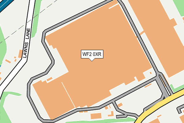 WF2 0XR map - OS OpenMap – Local (Ordnance Survey) WF2 0XR map - OS OpenMap – Local (Ordnance Survey)