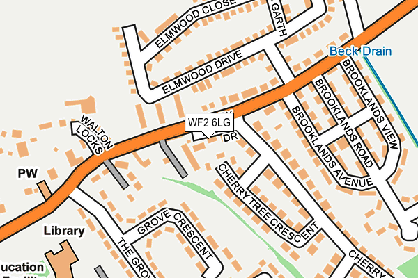 WF2 6LG map - OS OpenMap – Local (Ordnance Survey) WF2 6LG map - OS OpenMap – Local (Ordnance Survey)