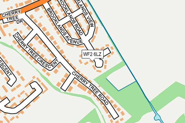 WF2 6LZ map - OS OpenMap – Local (Ordnance Survey) WF2 6LZ map - OS OpenMap – Local (Ordnance Survey)