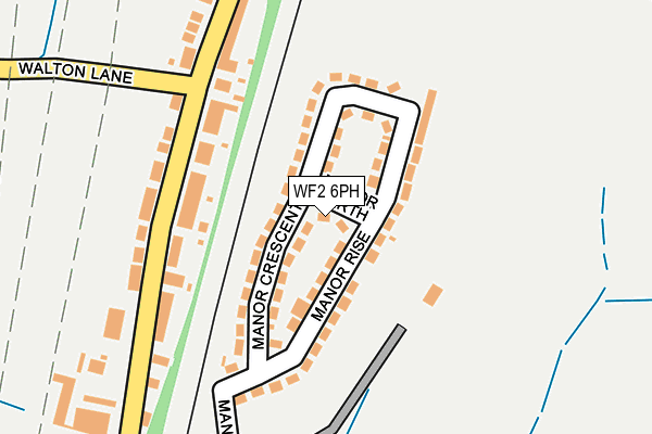 WF2 6PH map - OS OpenMap – Local (Ordnance Survey) WF2 6PH map - OS OpenMap – Local (Ordnance Survey)