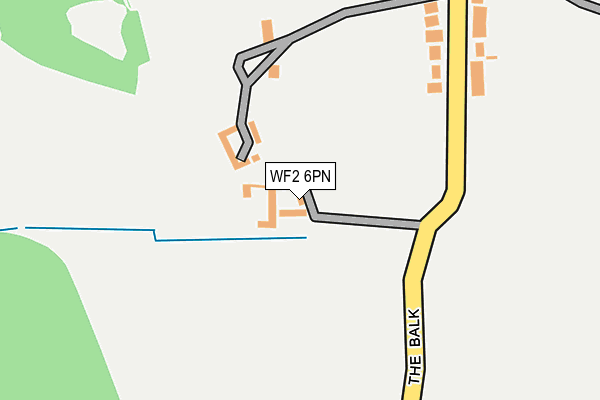 WF2 6PN map - OS OpenMap – Local (Ordnance Survey) WF2 6PN map - OS OpenMap – Local (Ordnance Survey)