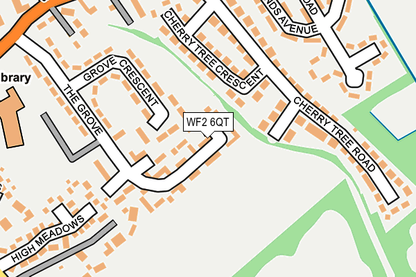 WF2 6QT map - OS OpenMap – Local (Ordnance Survey) WF2 6QT map - OS OpenMap – Local (Ordnance Survey)