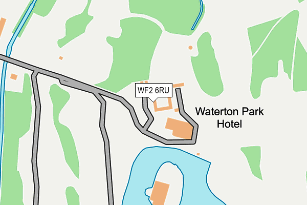 WF2 6RU map - OS OpenMap – Local (Ordnance Survey)
