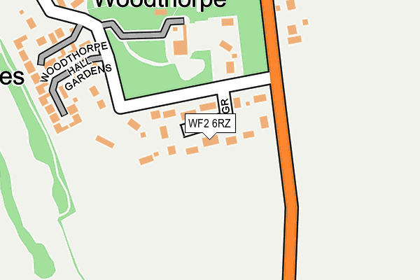 WF2 6RZ map - OS OpenMap – Local (Ordnance Survey) WF2 6RZ map - OS OpenMap – Local (Ordnance Survey)