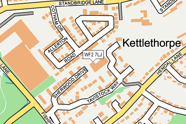 WF2 7LJ map - OS OpenMap – Local (Ordnance Survey) WF2 7LJ map - OS OpenMap – Local (Ordnance Survey)