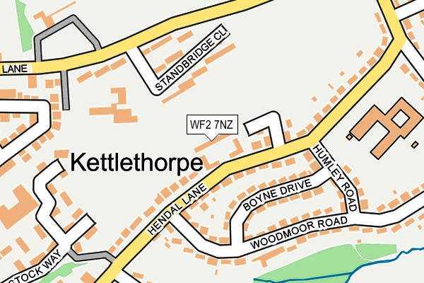 WF2 7NZ map - OS OpenMap – Local (Ordnance Survey) WF2 7NZ map - OS OpenMap – Local (Ordnance Survey)