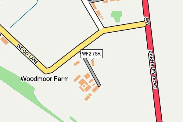WF2 7SR map - OS OpenMap – Local (Ordnance Survey) WF2 7SR map - OS OpenMap – Local (Ordnance Survey)