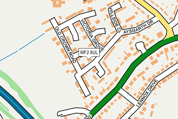 WF2 8UL map - OS OpenMap – Local (Ordnance Survey) WF2 8UL map - OS OpenMap – Local (Ordnance Survey)