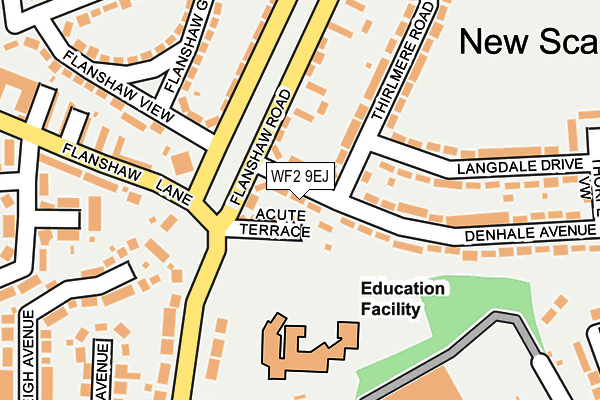 WF2 9EJ map - OS OpenMap – Local (Ordnance Survey) WF2 9EJ map - OS OpenMap – Local (Ordnance Survey)