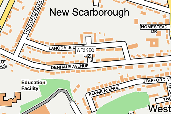 WF2 9EQ map - OS OpenMap – Local (Ordnance Survey) WF2 9EQ map - OS OpenMap – Local (Ordnance Survey)