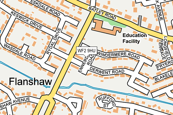 WF2 9HU map - OS OpenMap – Local (Ordnance Survey) WF2 9HU map - OS OpenMap – Local (Ordnance Survey)