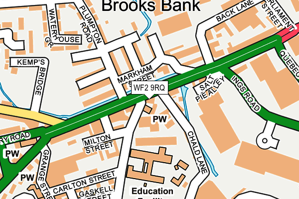 WF2 9RQ map - OS OpenMap – Local (Ordnance Survey) WF2 9RQ map - OS OpenMap – Local (Ordnance Survey)