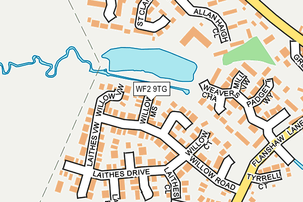 WF2 9TG map - OS OpenMap – Local (Ordnance Survey) WF2 9TG map - OS OpenMap – Local (Ordnance Survey)