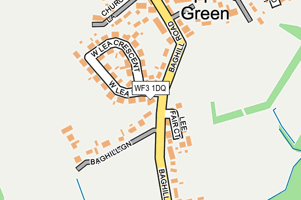 WF3 1DQ map - OS OpenMap – Local (Ordnance Survey) WF3 1DQ map - OS OpenMap – Local (Ordnance Survey)