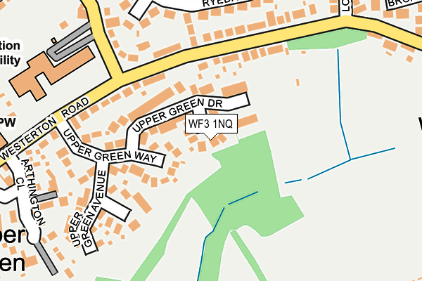 WF3 1NQ map - OS OpenMap – Local (Ordnance Survey) WF3 1NQ map - OS OpenMap – Local (Ordnance Survey)