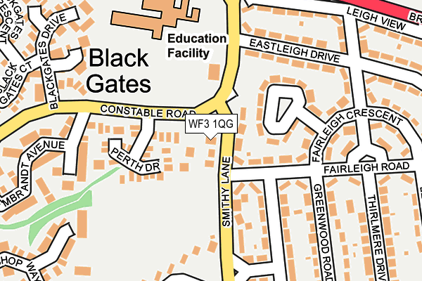 WF3 1QG map - OS OpenMap – Local (Ordnance Survey) WF3 1QG map - OS OpenMap – Local (Ordnance Survey)
