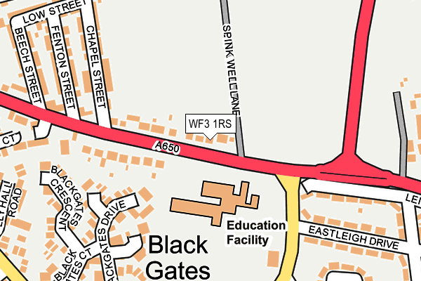 WF3 1RS map - OS OpenMap – Local (Ordnance Survey) WF3 1RS map - OS OpenMap – Local (Ordnance Survey)