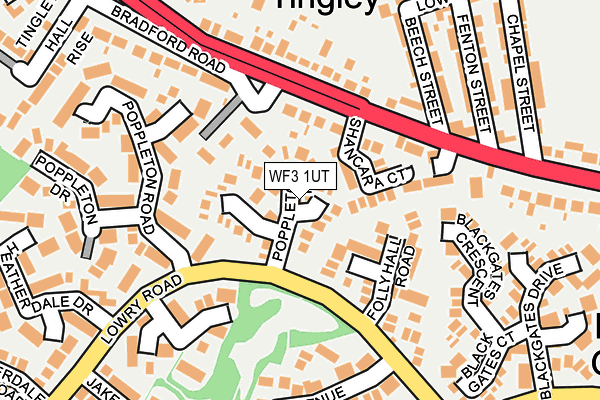 WF3 1UT map - OS OpenMap – Local (Ordnance Survey) WF3 1UT map - OS OpenMap – Local (Ordnance Survey)