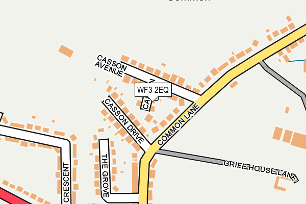 WF3 2EQ map - OS OpenMap – Local (Ordnance Survey) WF3 2EQ map - OS OpenMap – Local (Ordnance Survey)
