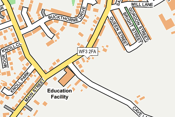 WF3 2FA map - OS OpenMap – Local (Ordnance Survey) WF3 2FA map - OS OpenMap – Local (Ordnance Survey)