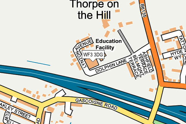 WF3 3DG map - OS OpenMap – Local (Ordnance Survey) WF3 3DG map - OS OpenMap – Local (Ordnance Survey)
