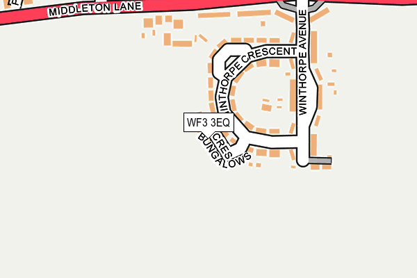 WF3 3EQ map - OS OpenMap – Local (Ordnance Survey) WF3 3EQ map - OS OpenMap – Local (Ordnance Survey)